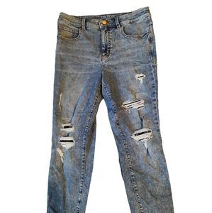 Maurices Ever flex high rise distressed jeans 14